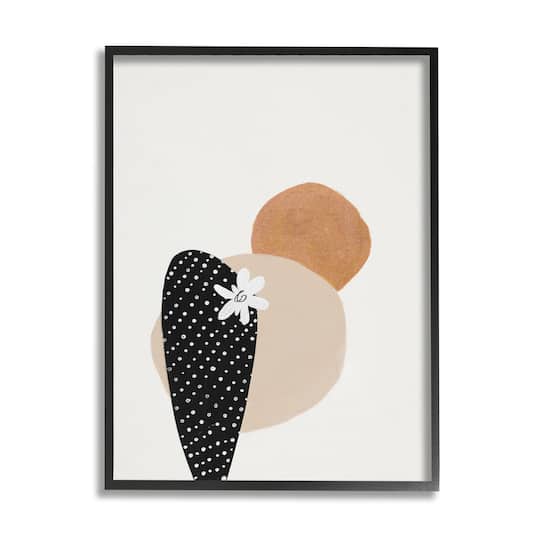 Stupell Industries Floral Prickly Pear Cactus Terracotta Abstract in Frame Wall Art